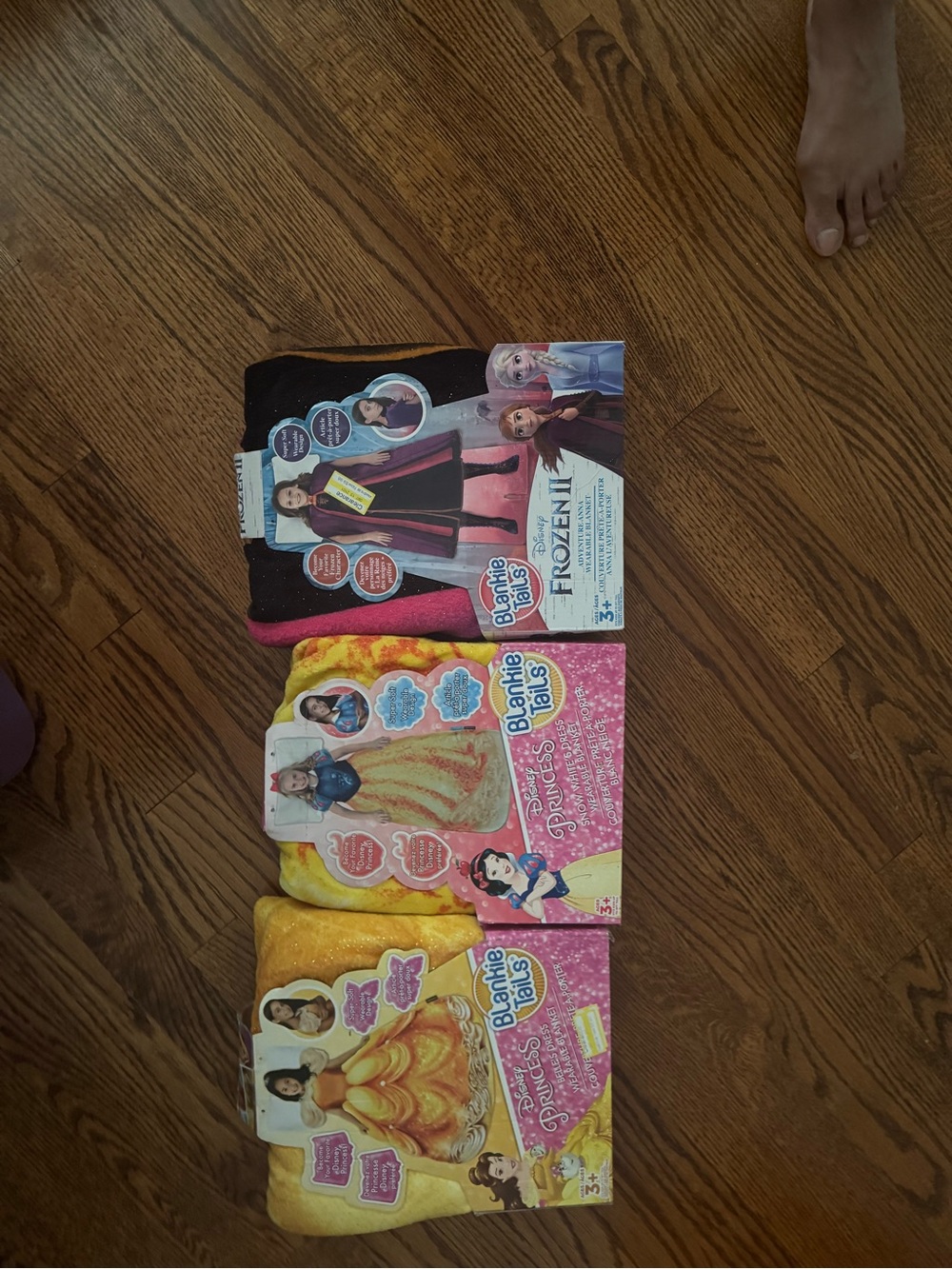Disney princess & Frozen Plush blankie tails. Wearable blankets. New with tags.